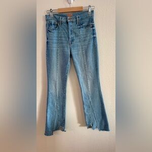 MOTHER Jeans The Insider Crop Pointy Fray